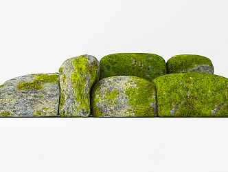 Moss Stone Landscape Stone 3d model