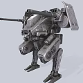 Advanced Intelligent Combat Robot With Multiple Cannons And Sturdy Mechanical Legs