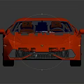 Red Sports Car Featuring Sleek Design Sporty Exterior Silver Alloy Wheels And Blue Windows