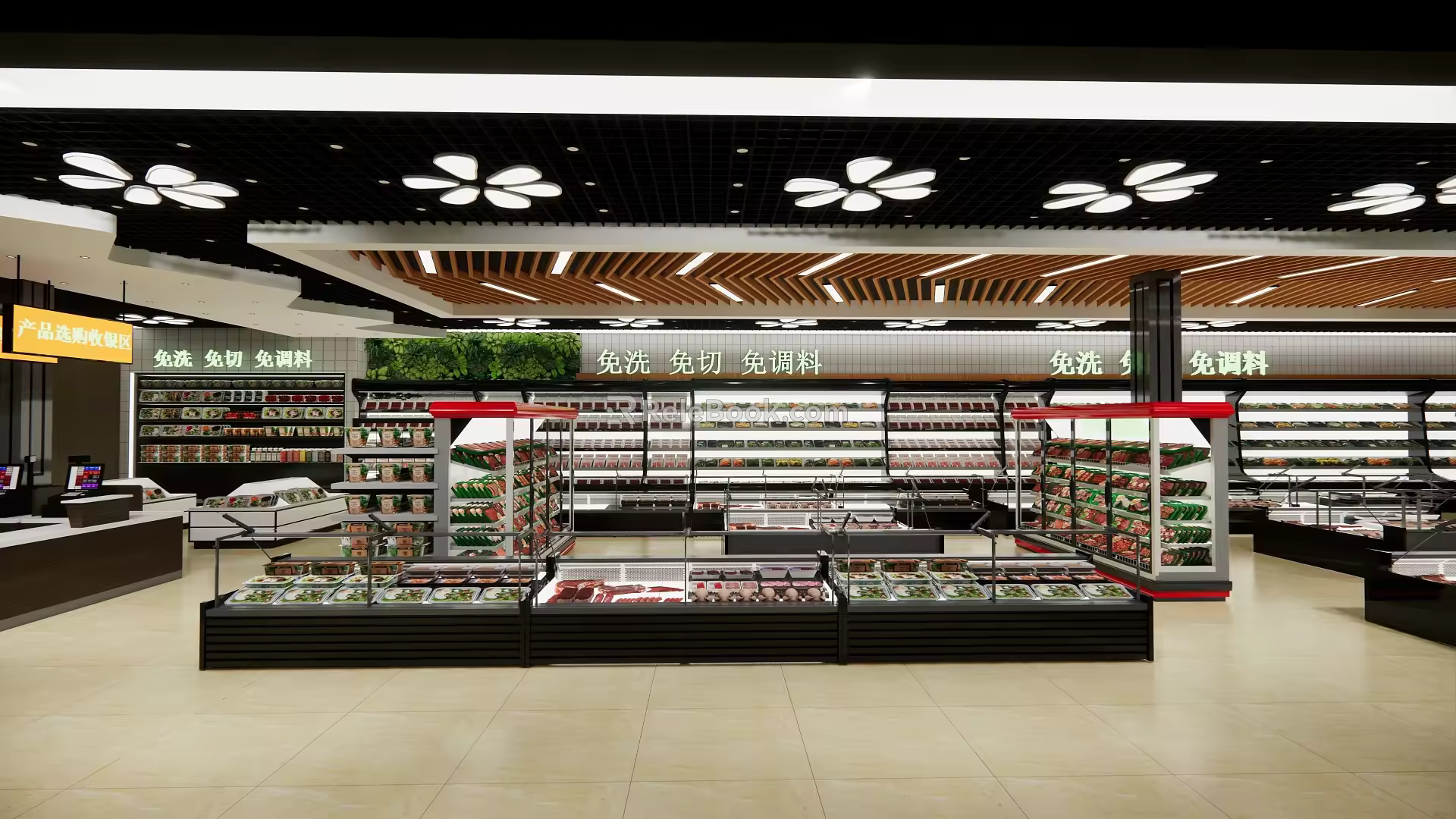 Modern Supermarket 3d model