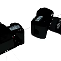 modern camera SLR camera 3d model