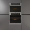 Stainless Steel Built In Double Ovens As Modern Kitchen Appliances