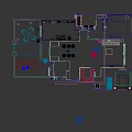 Aerial Planning of Residential Floor Plan With Rooms Furniture Balcony and Greenery Layout