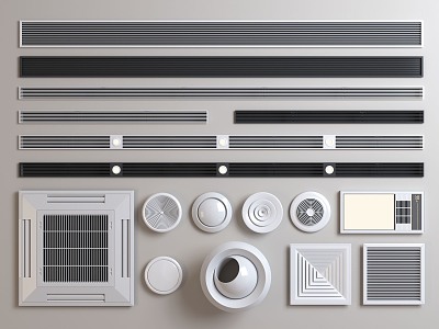 Modern air outlet air conditioning outlet model