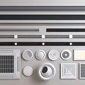 Various Modern Air Conditioner Vents With Sleek Linear Circular And Square Designs