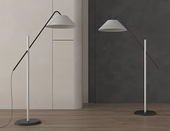 Middle Ancient Floor Lamp Fishing Lamp 3d model
