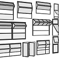 Different Styles of Modern Casement Windows With Aluminum Frames and Glass Panels