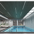 Modern Swimming Pool 3d model