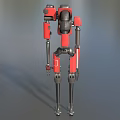 Robot attack robot intelligent machine science fiction robot mechanical warfare police future high-tech low face number low model simple model film and television level super realistic 3d model
