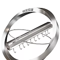 E-commerce Booth Display Aviation Aluminum Ladder With Sturdy Hooks And Modern Design