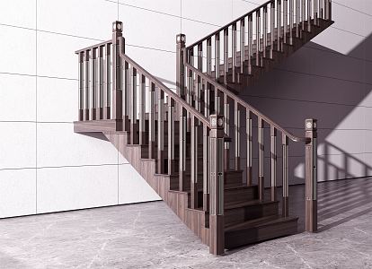 New Chinese Stairs 3d model