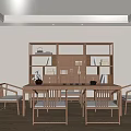 New Chinese Style Study 3d model