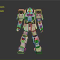 Game Movie Character Futuristic Armored Mech With White Gray Mechanical Design