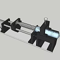 Sturdy Industrial Equipment With Metal Frame Roller Component And Stable Base Structure