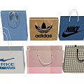 Various Branded Shopping Bags Including ERKE Adidas Nike In Blue Brown Pink Houndstooth