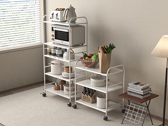 Kitchenware Storage Rack Floor-mounted 3d model