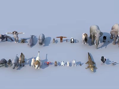 Modern Animal Zoo 3d model Modern Animal Zoo 3d model