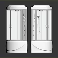 Modern White Transparent Storage Cabinets With Sleek Design And Smooth Surface