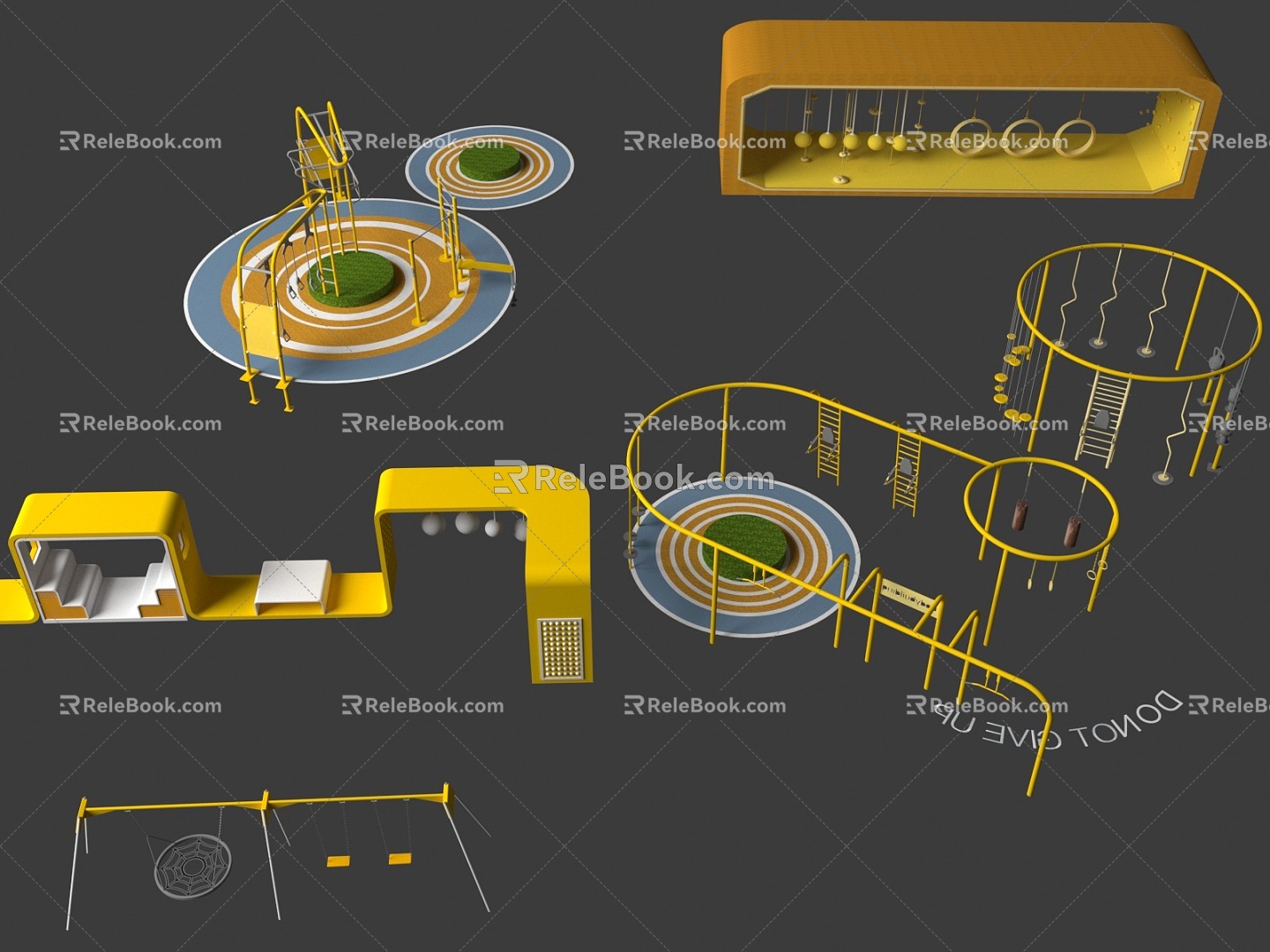 Modern Fitness Equipment Outdoor Fitness Equipment Sports Equipment Park Fitness Equipment Public Fitness Equipment 3d model