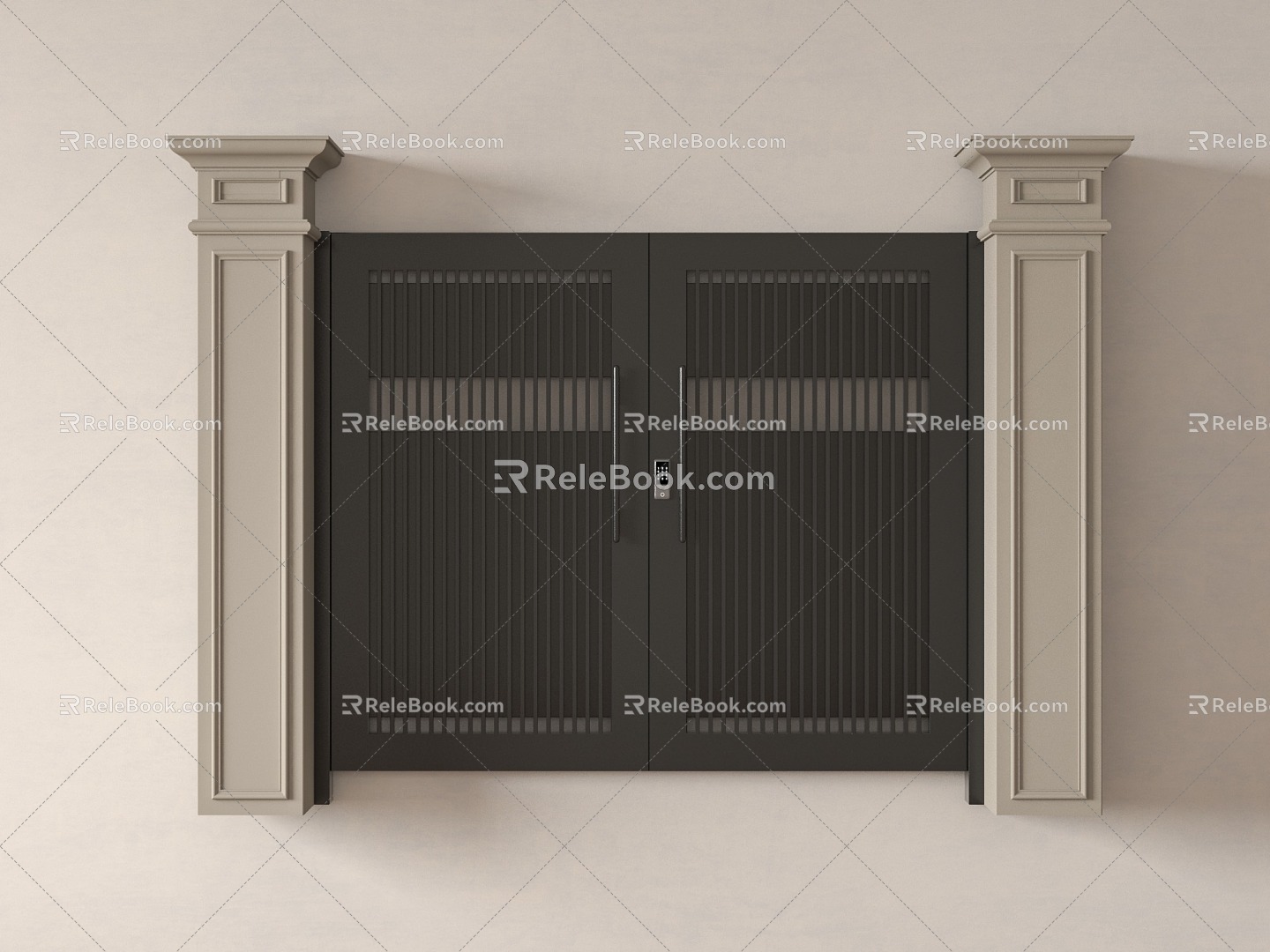 Patio door gate 3d model