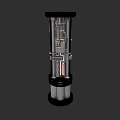 Industrial Factory Plant Featuring Cylindrical Mechanical Device And Metal Structure Design
