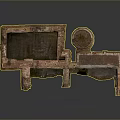 Ancient Architectural Ruins With Stone Brick Structure Square And Circular Components