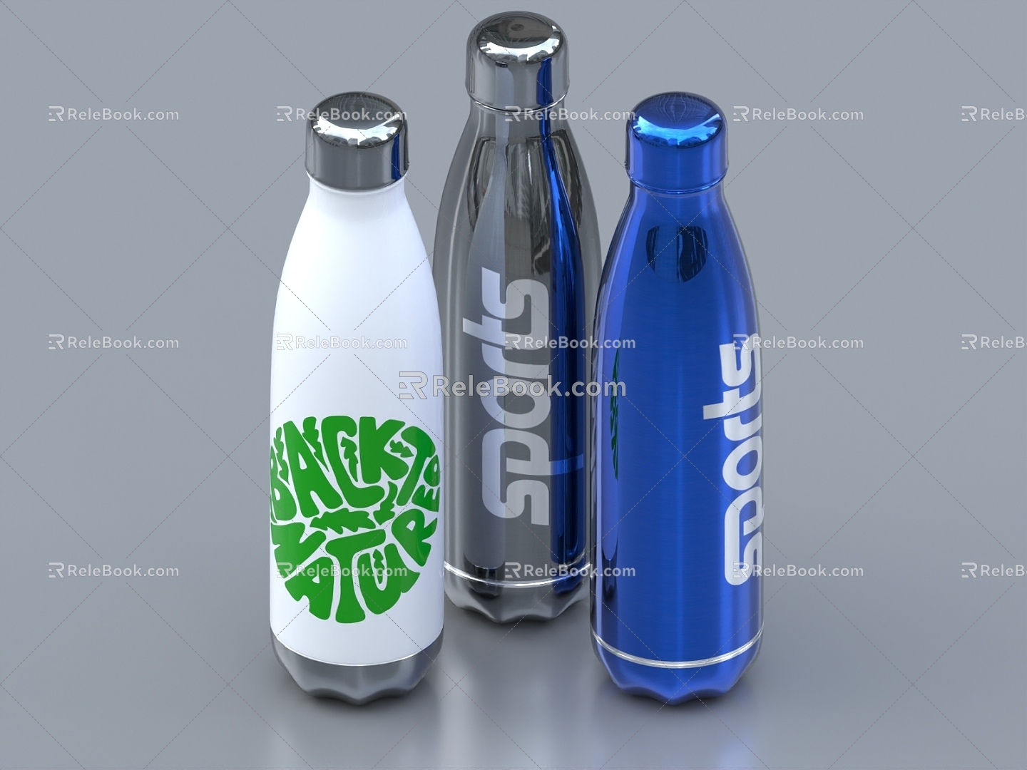 Water Cup Water Bottle Kettle Stainless Steel Water Cup Thermos Cup 3d model