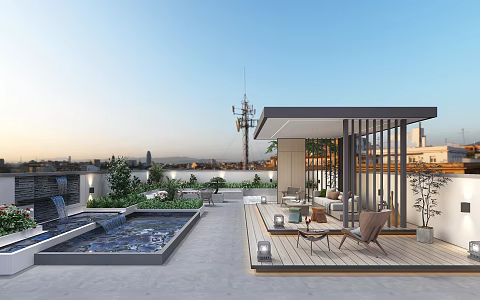 Modern Courtyard 3d model