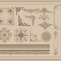 Intricate Carvings for Interior Design Featuring Decorative Rosettes Cornices and Wall Panels
