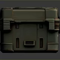 Green Durable Storage Box With Metal Clasps For Home Organization