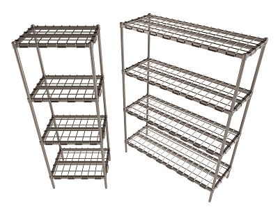 Barbed Wire Rack Hollow Shelf Ventilation Shelf Goods Rack Metal Shelf 3d model