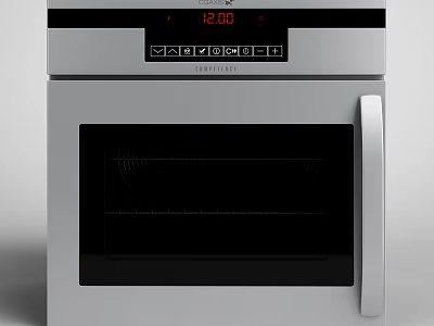 Modern Electric Oven With Digital Display Time Control And Glass Door 3d model