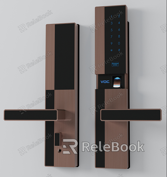 Modern smart door lock electronic smart lock model