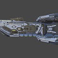 science fiction spaceship 3d model