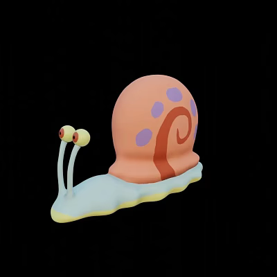 small worm 3d model