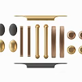Light Luxury Door Handle 3d model