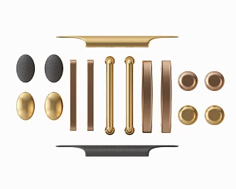 Light Luxury Door Handle 3d model