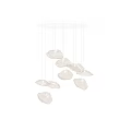 Modern Transparent Irregular Shaped Hanging Ceiling Lights For Interior Decor 3d model
