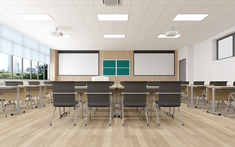 Classroom 3d model