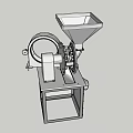Industrial Heavy Duty Stainless Steel Grinder Equipment With Hopper And Stable Base