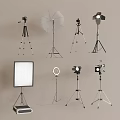 Professional Photography Lighting Equipment With Tripod Stands Umbrella Softbox And Ring Light