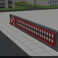 Aerial Planning of Industrial Zone with Main Gate Central Plaza Road Layout and Green Lawns