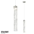 Modern Hanging Pendant Light With Transparent Glass Twisted Design For Living Room Decor