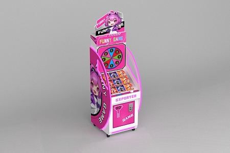 Card machine PaiPaiLe children's game machine parent-child game machine video game machine coin-operated game machine video game city 3d model