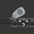 Military Weapon Control Device With Metal Box Microphone Knobs And Cable