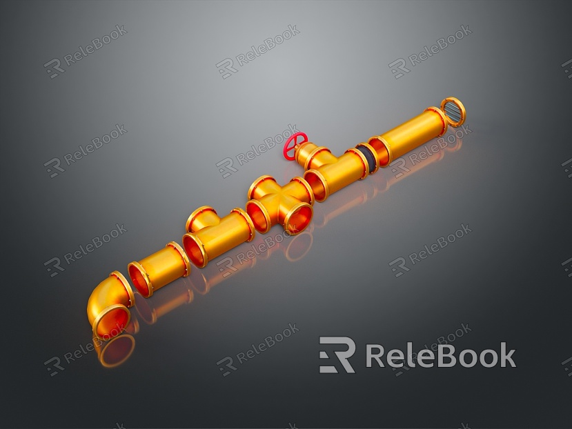 Pipe water pipe valve iron pipe fitting flange tee joint pipe water pipe valve model