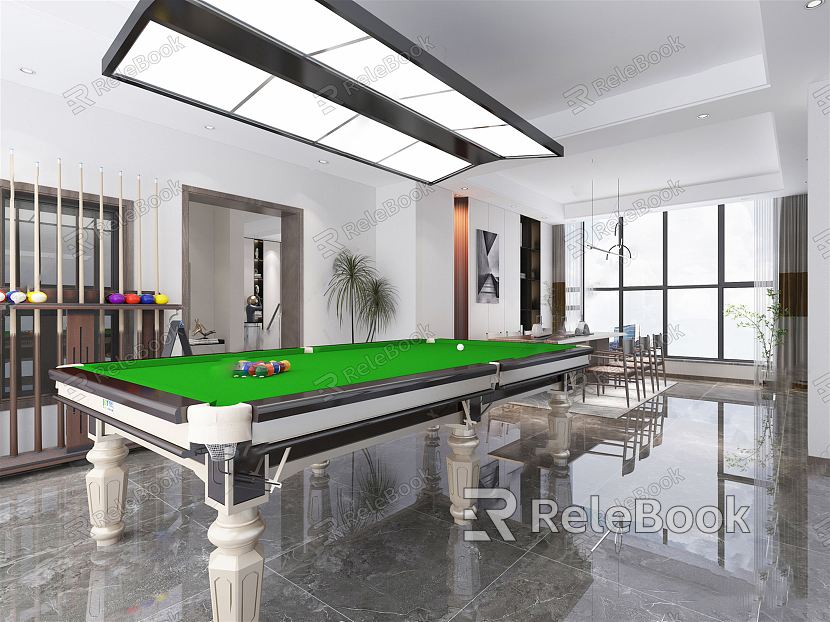 Modern Billiard Room model