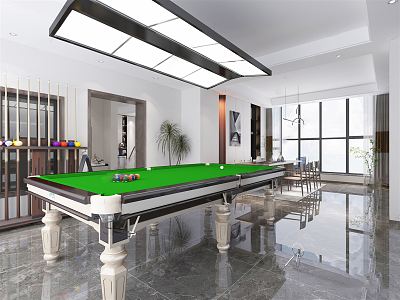 Modern Billiard Room model