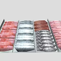 Assorted Food Packages With Various Colors And Different Shapes Neatly Arranged Display Collection
