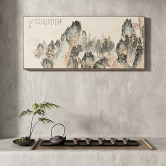 New Chinese Decorative Painting 3d model